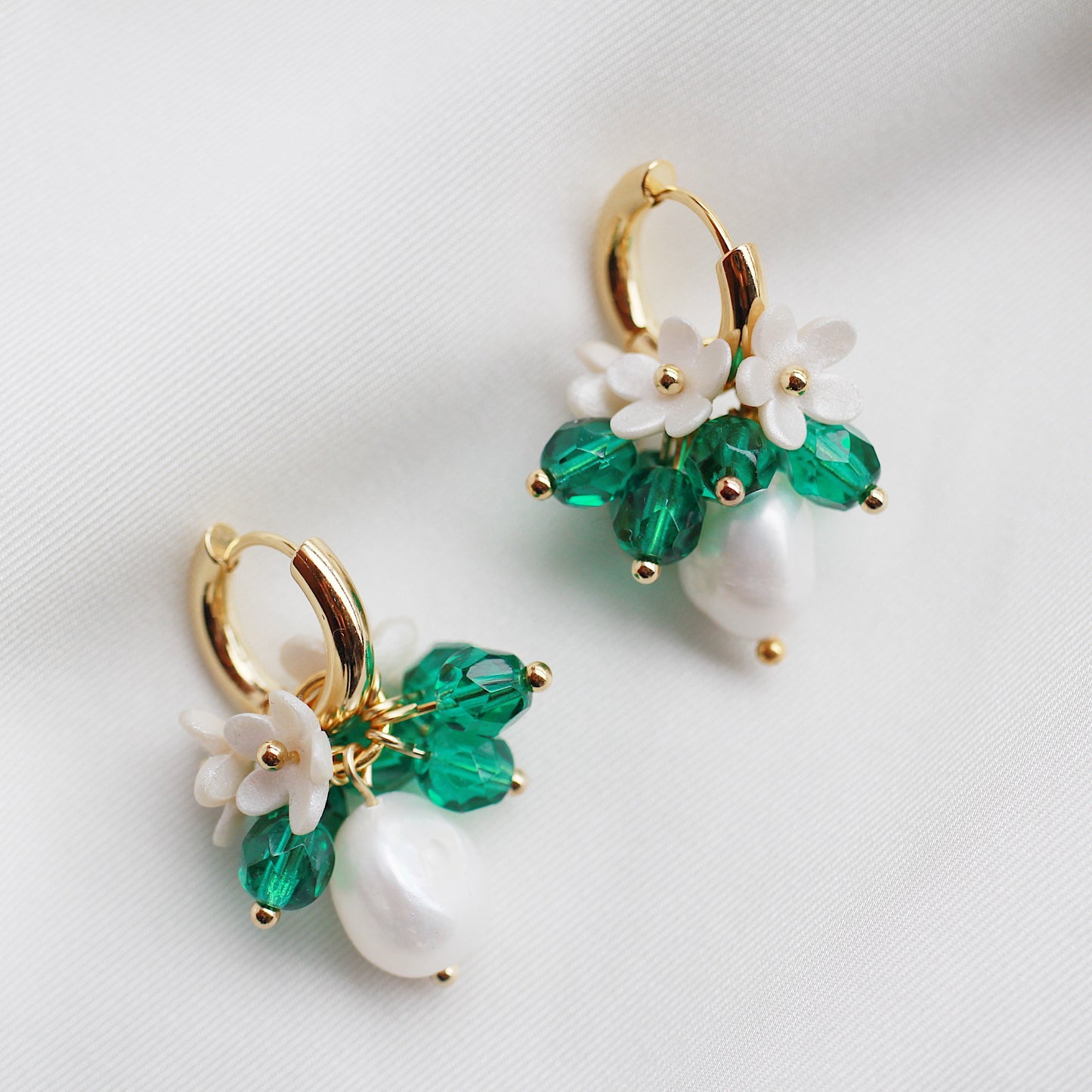 MINDYS AND FLORAL CLUSTER EARRINGS