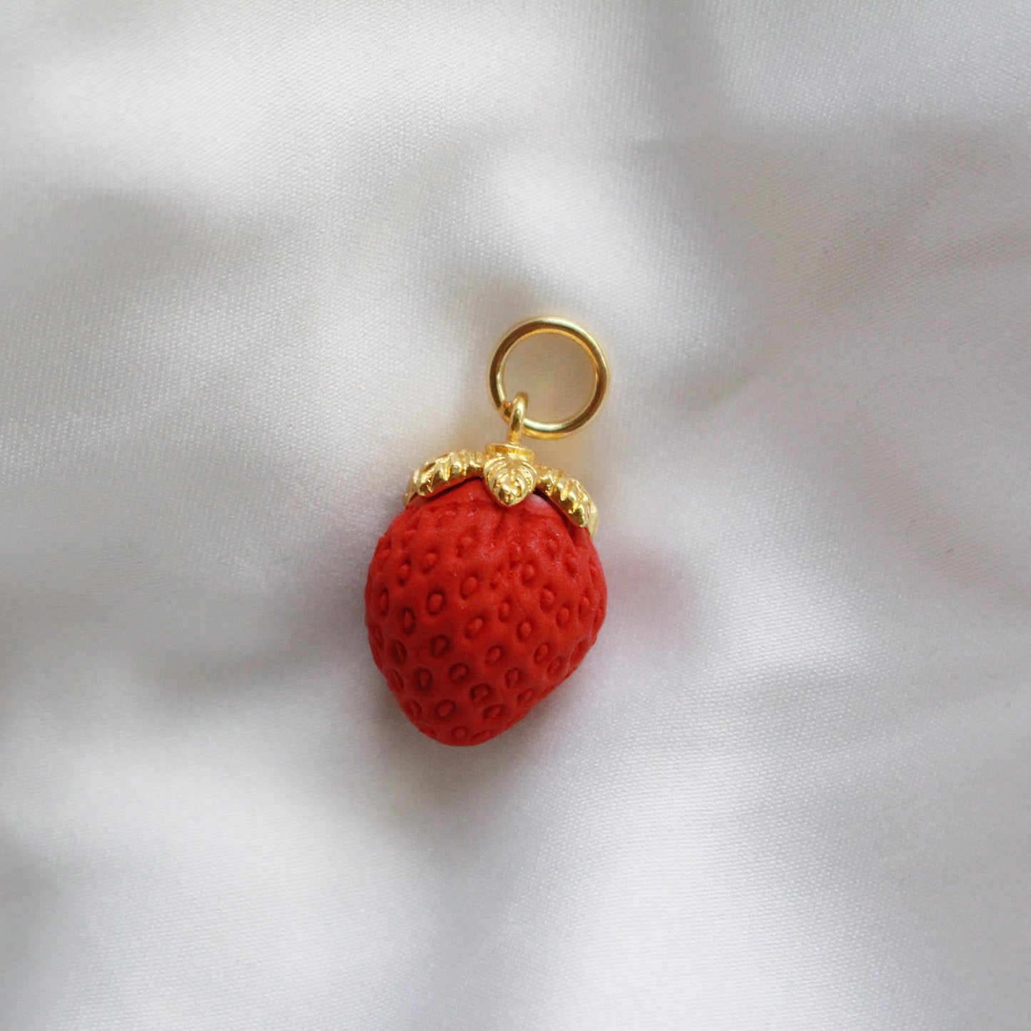 Small strawberry charm