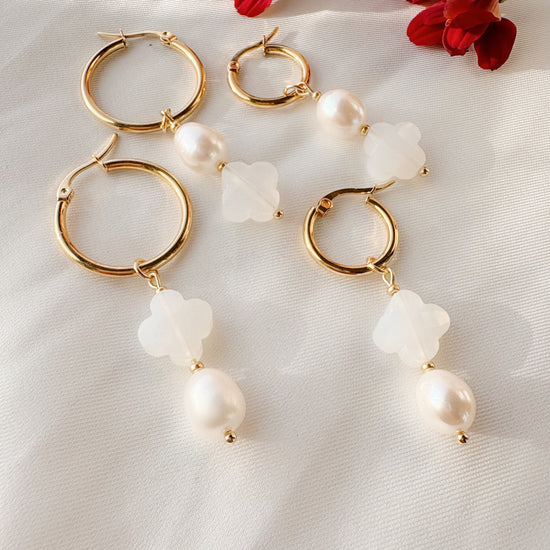 Lucky charm hoops: WHITE