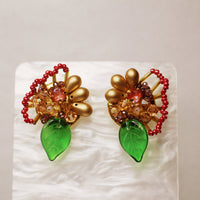 Sparkling bouquet earrings
