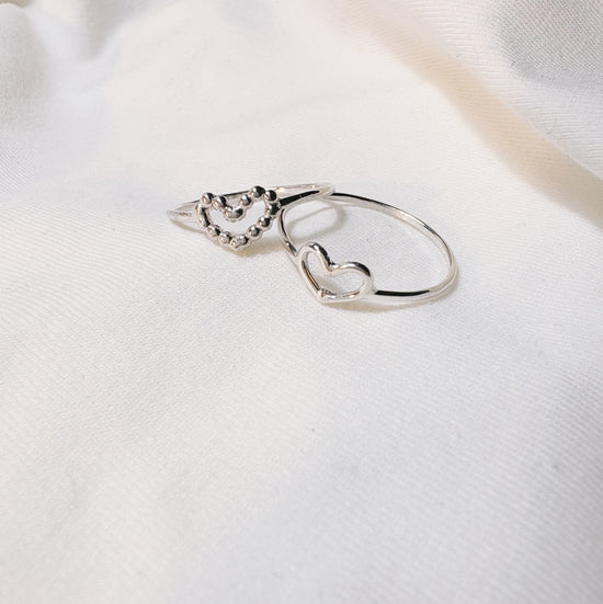 Sweetheart - Sterling silver super dainty ring