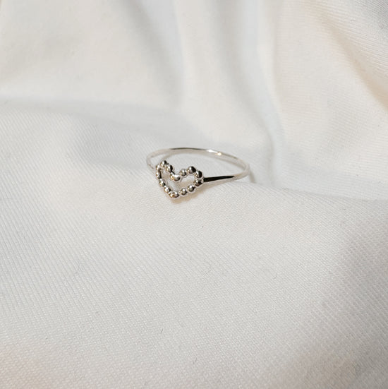 Sweetheart - Sterling silver super dainty ring