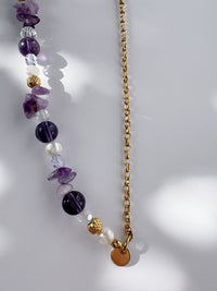 Repearled: Purple love necklace